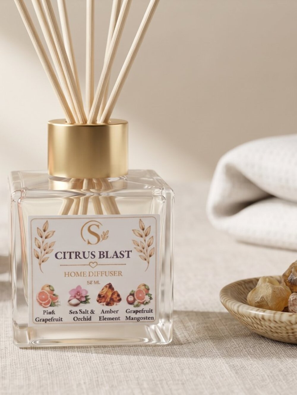 Home Reed Diffuser - Citrus Blast 50ML - Picture 5 of 7